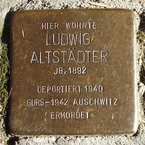 Stolperstein  Ludwig Altstädter