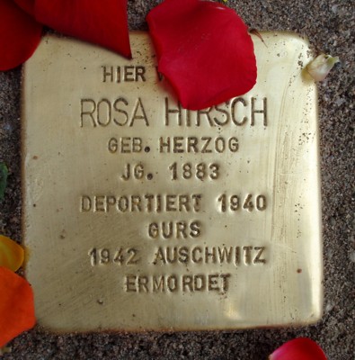 Stolperstein  Rosa Hirsch, geb. Herzog