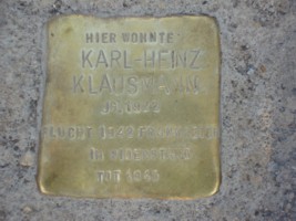 Stolperstein  Karl-Heinz Klausmann