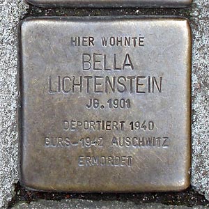 Stolperstein  Bella Lichtenstein