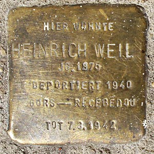 Stolperstein  Heinrich Weil